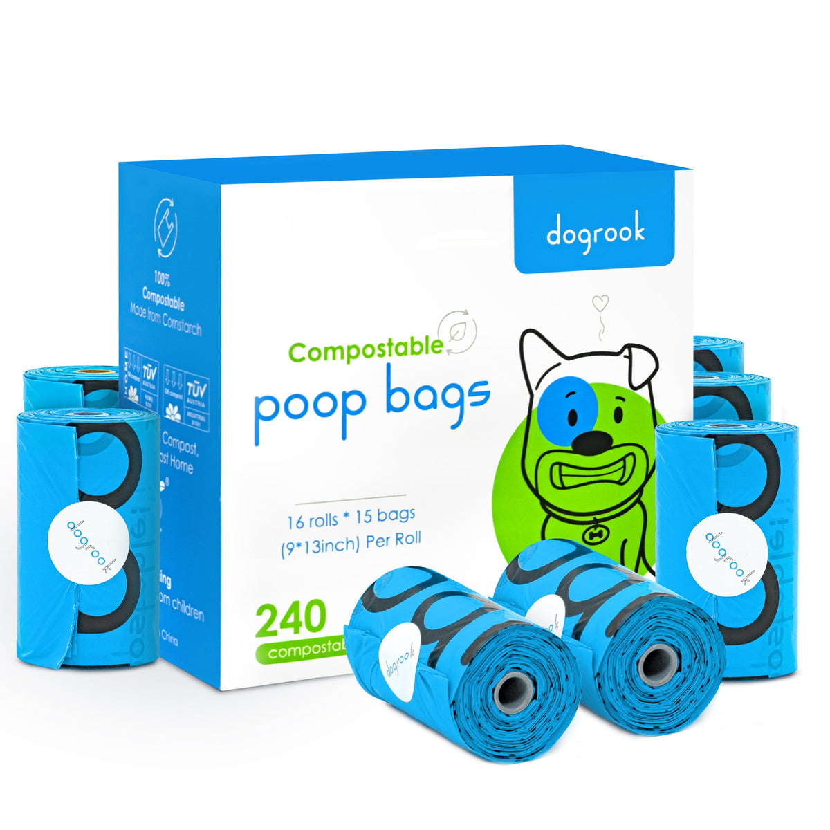 Compostable Dog Waste Bags 240 bags DogRook